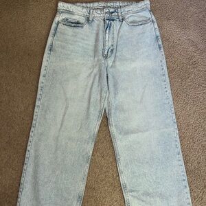 Original Use Blue Straight Jeans